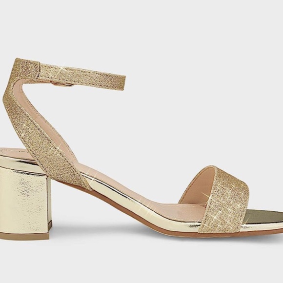 DREAM PAIRS Women's Open Toe Ankle Strap Low Block Chunky Heels - Picture 3 of 3